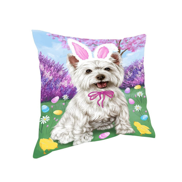 West Highland Terrier Dog Easter Holiday Pillow PIL53568