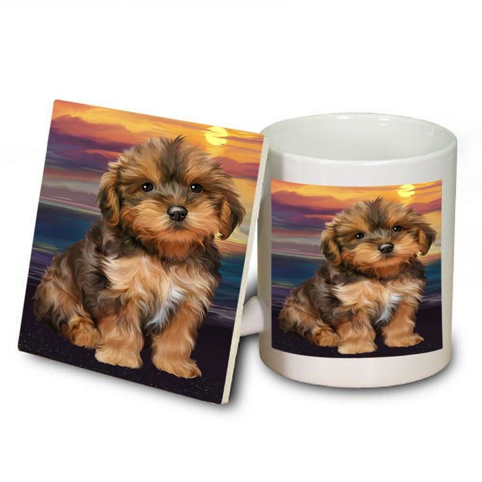Yorkipoo Dog Mug and Coaster Set MUC48538