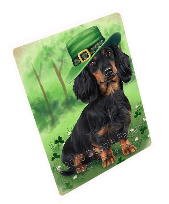 St. Patricks Day Irish Portrait Dachshund Dog Large Refrigerator / Dishwasher RMAG50418