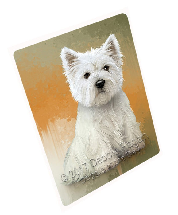 West Highland White Terrier Dog Tempered Cutting Board C49137