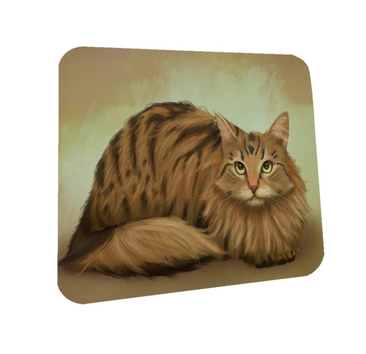 Siberian Cat Coasters Set of 4