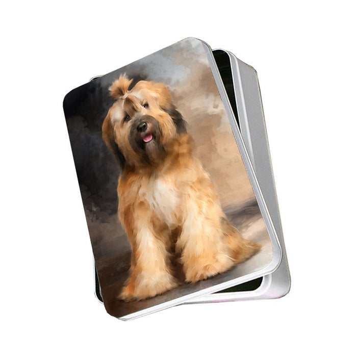 Tibetan Terrier Dog Photo Storage Tin