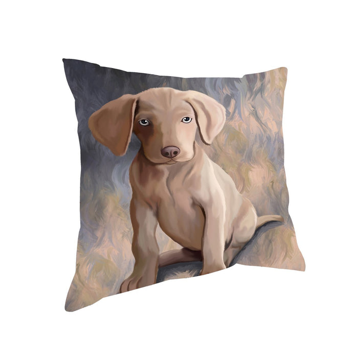 Weimaraner Puppy Dog Throw Pillow