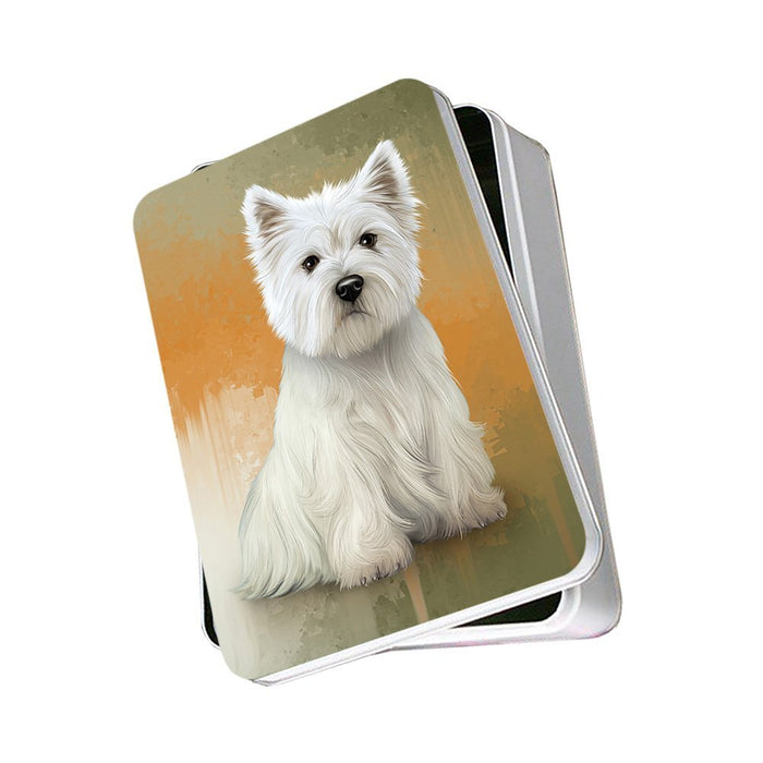 West Highland White Terrier Dog Photo Storage Tin PITN48374