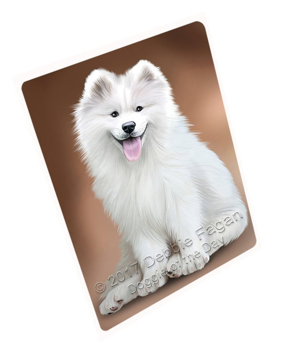 Samoyed Dog Tempered Cutting Board C49419