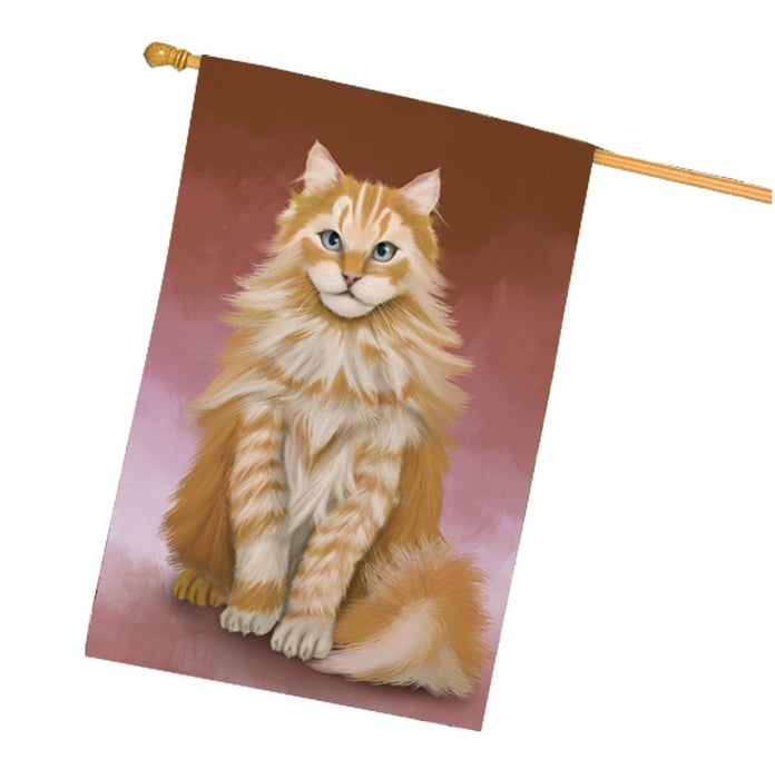 Siberian Cat House Flag FLGA48119