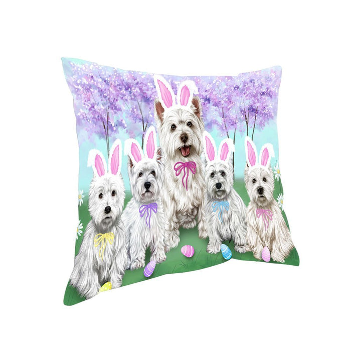 West Highland Terriers Dog Easter Holiday Pillow PIL53572