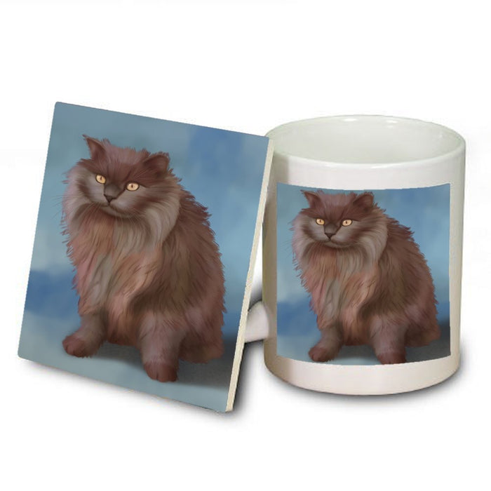 Tiffany Cat Mug and Coaster Set
