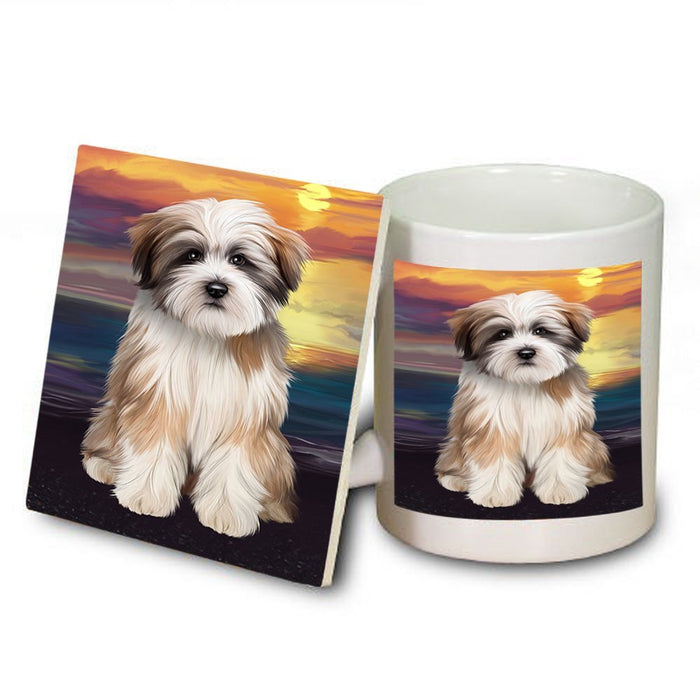 Tibetan Terrier Dog Mug and Coaster Set MUC48523