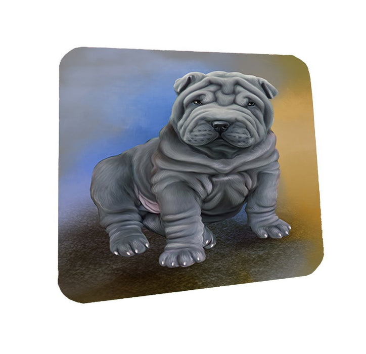 Shar Pei Dog Coasters Set of 4