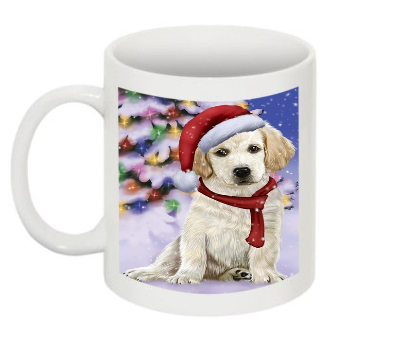 Winter Wonderland Labrador Dog Christmas Mug CMG0601