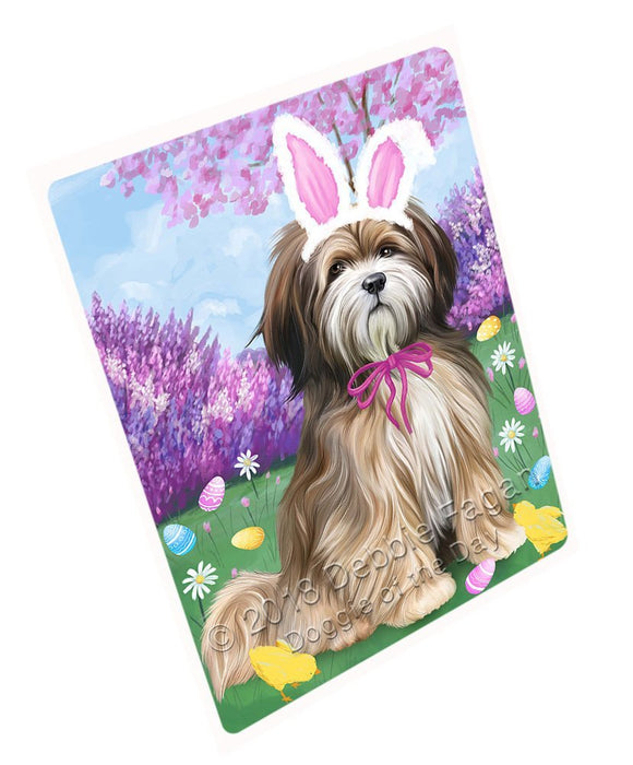 Tibetan Terrier Dog Easter Holiday Tempered Cutting Board C52104