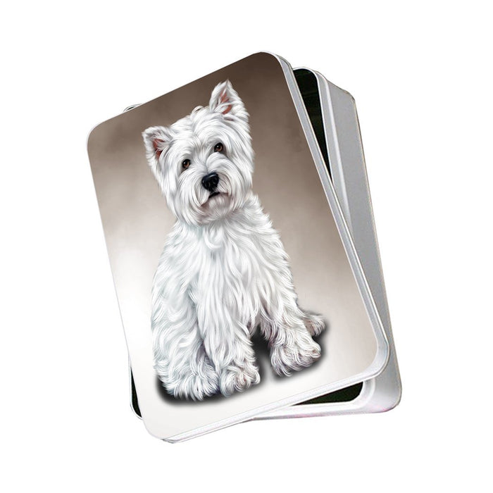 Westies Dog Photo Storage Tin