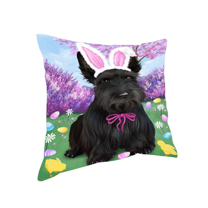 Scottish Terrier Dog Easter Holiday Pillow PIL53392
