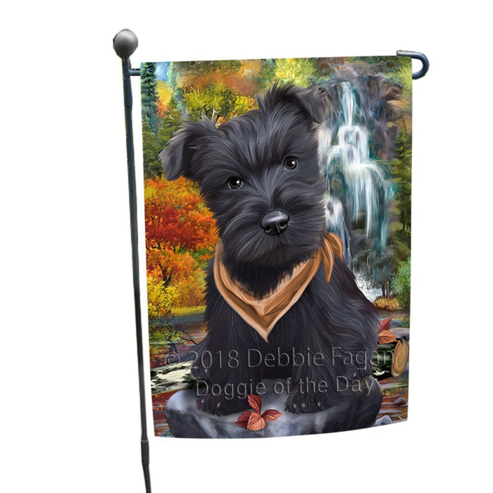 Scenic Waterfall Scottish Terrier Dog Garden Flag GFLG49330