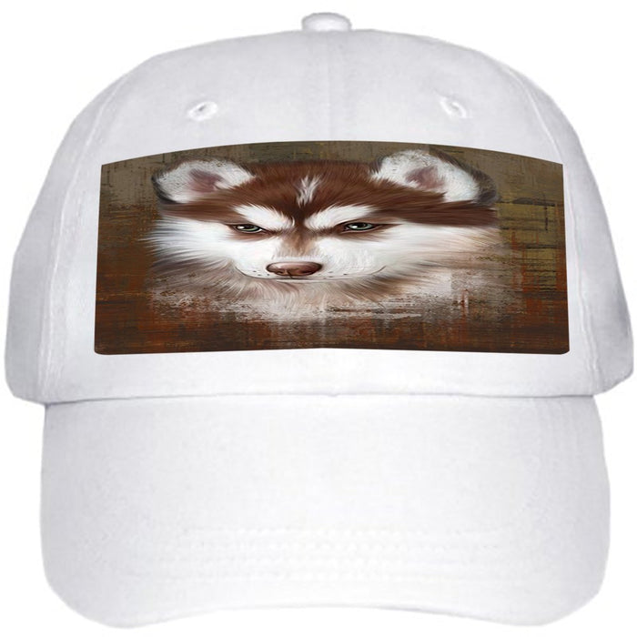 Rustic Siberian Husky Dog Ball Hat Cap HAT48531