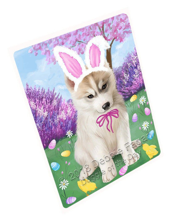 Siberian Husky Dog Easter Holiday Large Refrigerator / Dishwasher Magnet RMAG56202