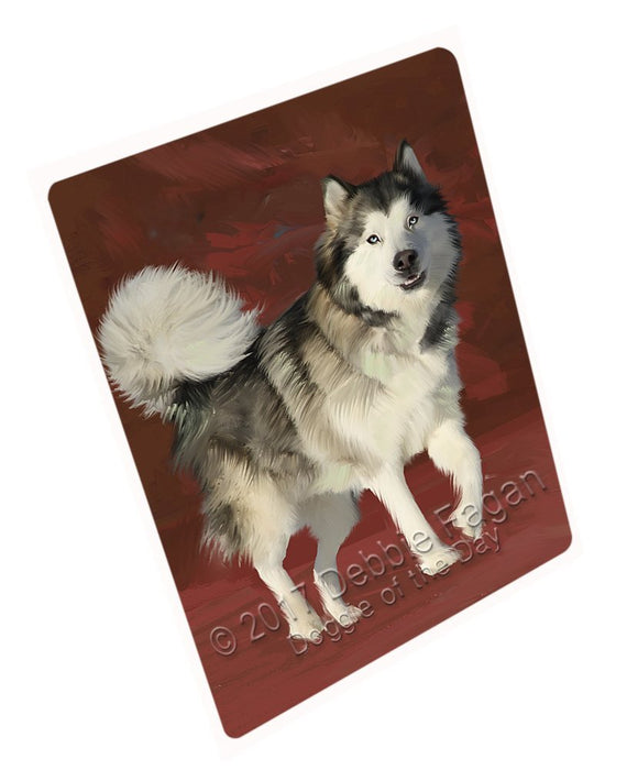 Siberian Husky Dog Art Portrait Print Woven Throw Sherpa Plush Fleece Blanket D363