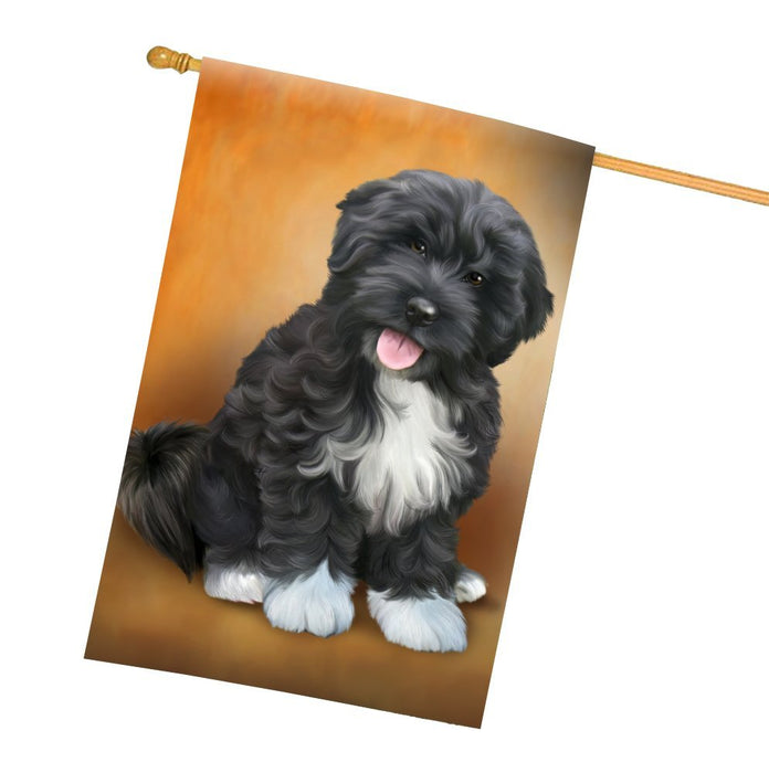 Tibetan Terrier Dog All Weather House Flag