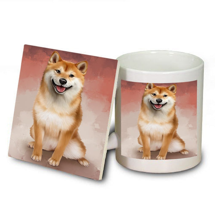 Shiba Inu Dog Mug and Coaster Set