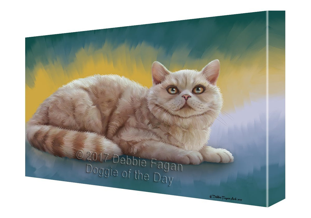 Selkirk Rex Cat Canvas Wall Art D101