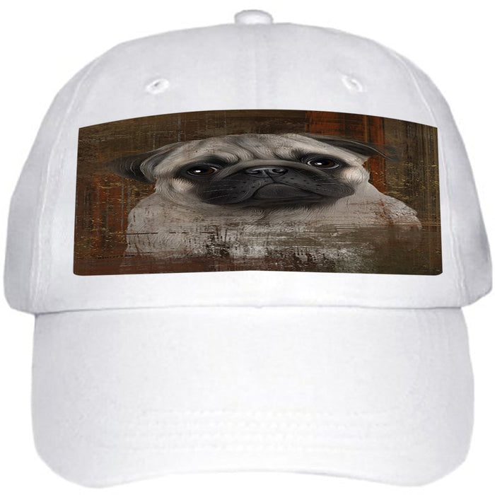 Rustic Pug Dog Ball Hat Cap HAT48423