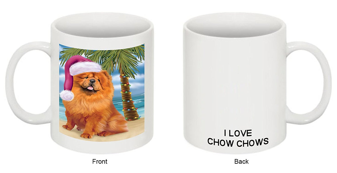 Summertime Chow Chow Adult Dog on Beach Christmas Mug CMG0793