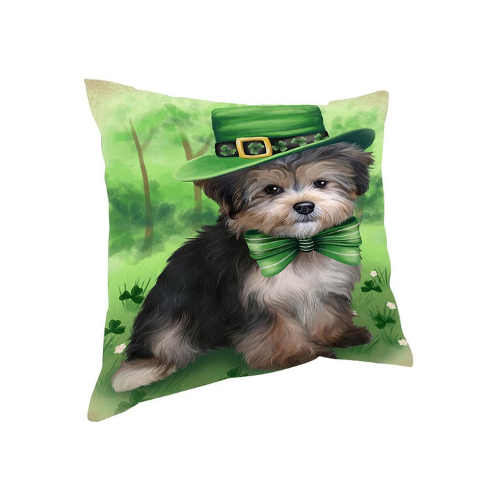 St. Patricks Day Irish Portrait Yorkipoo Dog Pillow PIL53104