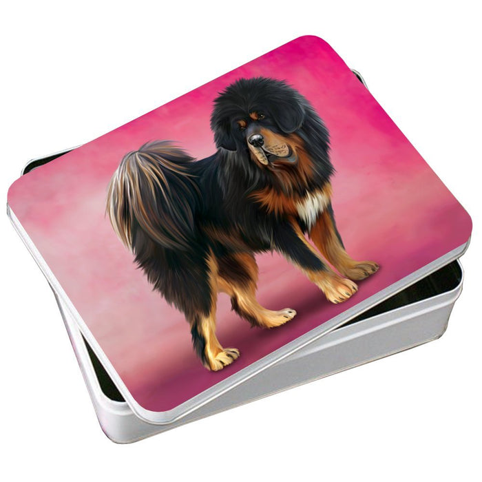Tibetan Mastiff Dog Photo Storage Tin