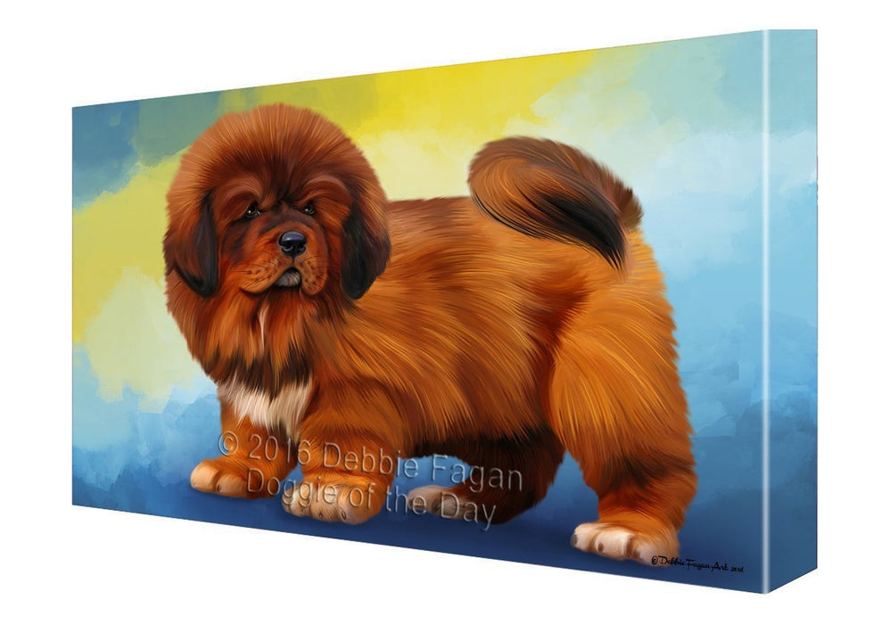 Tibetan Mastiff Dog Canvas Wall Art