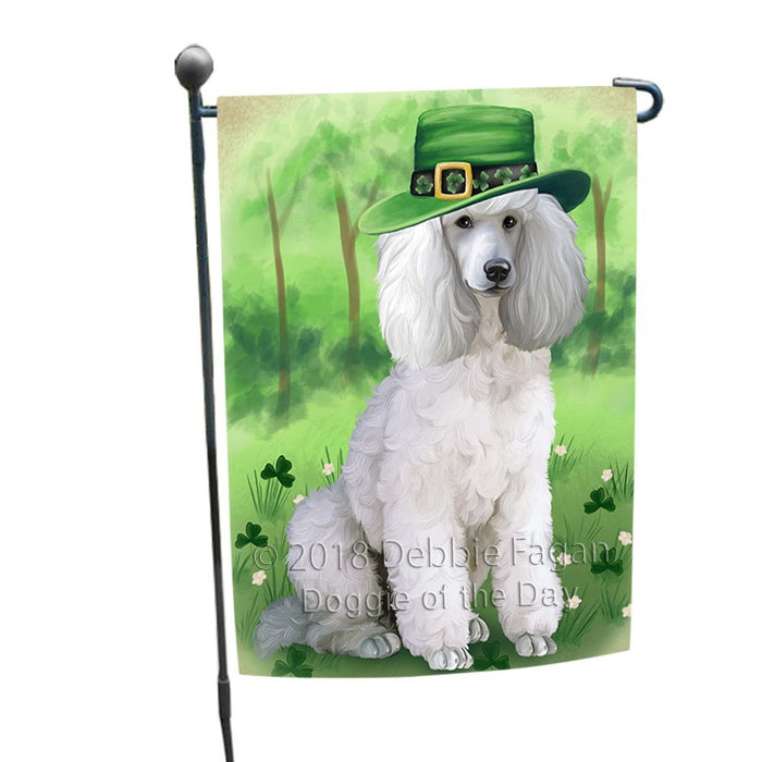 St. Patricks Day Irish Portrait Poodle Dog Garden Flag GFLG49138