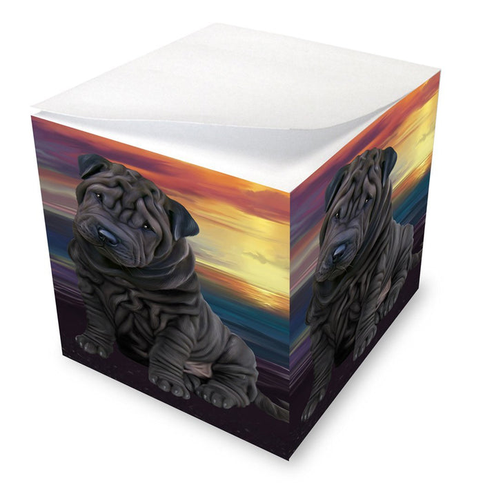 Shar-Pei Dog Note Cube