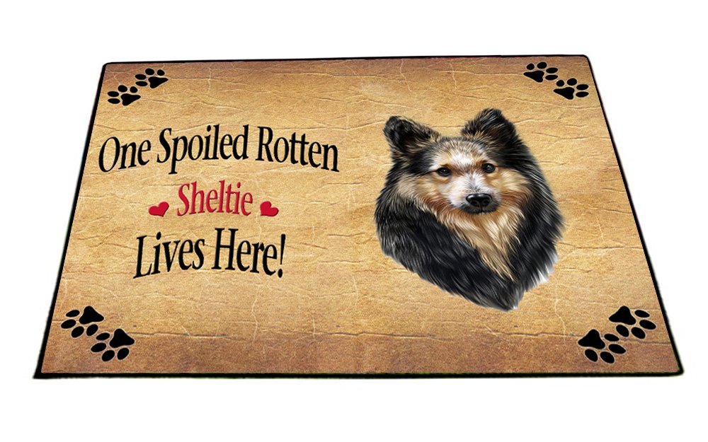 Spoiled Rotten Sheltie Dog Indoor/Outdoor Floormat