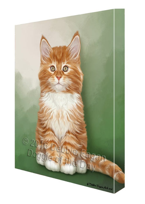 Tabby Cat Canvas Wall Art