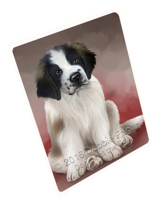 Saint Bernards Dog Art Portrait Print Woven Throw Sherpa Plush Fleece Blanket D182