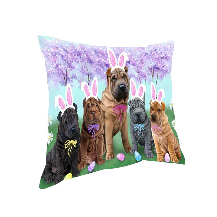 Shar Peis Dog Easter Holiday Pillow PIL53408
