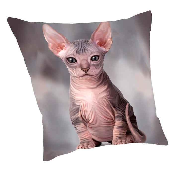 Sphynx Cat Throw Pillow D057