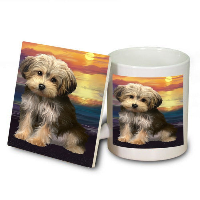 Yorkipoo Dog Mug and Coaster Set MUC48534