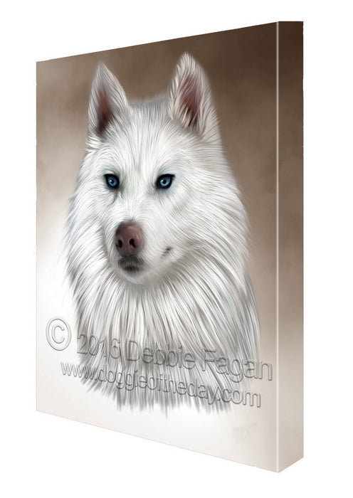 Siberian Husky Dog Art Portrait Print Canvas