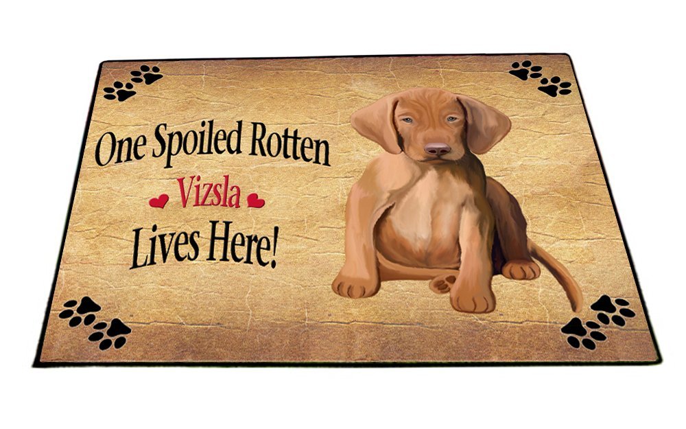 Spoiled Rotten Vizsla Puppy Dog Indoor/Outdoor Floormat