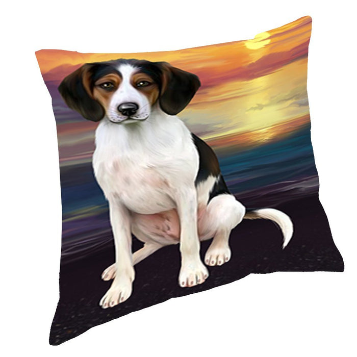 Treeing Walker Coonhound Dog Throw Pillow D567