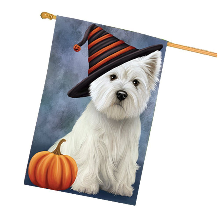 West Highland White Terrier Dog House Flag