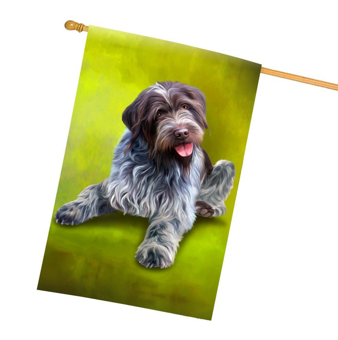 Wirehaired Pointing Griffon Dog All Weather House Flag