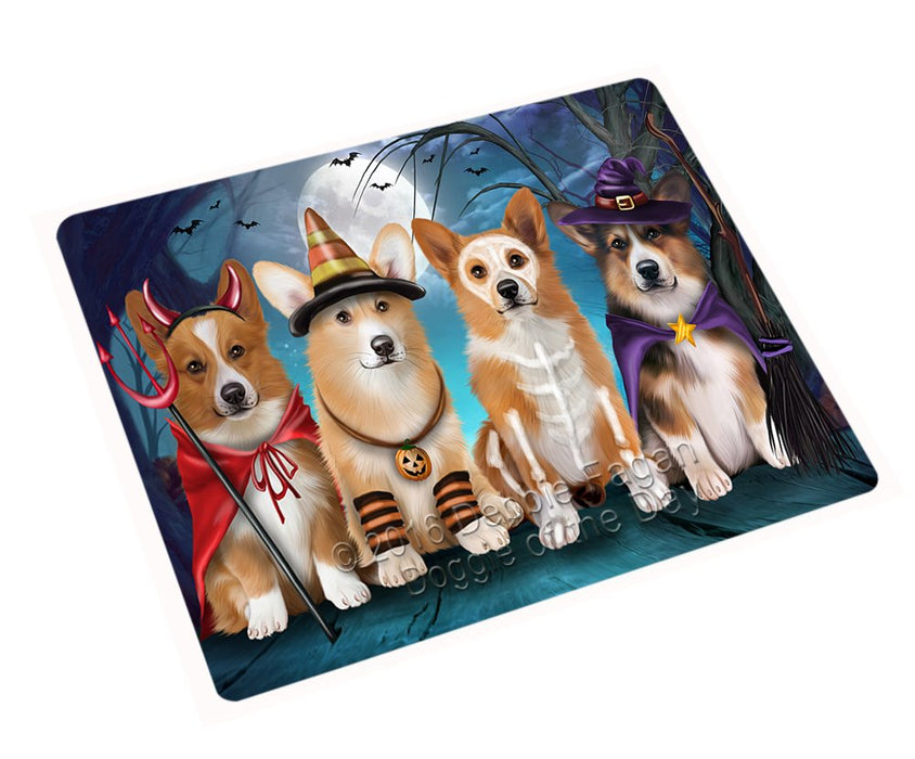 Happy Halloween Trick Or Treat Pembroke Welsh Corgi Dog Magnet Mini (3.5" x 2")