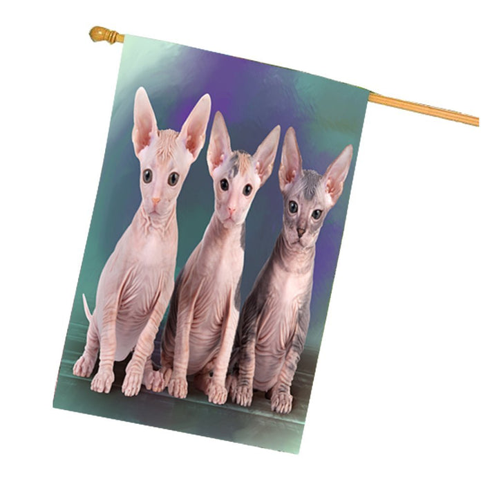 Sphynx Cat House Flag