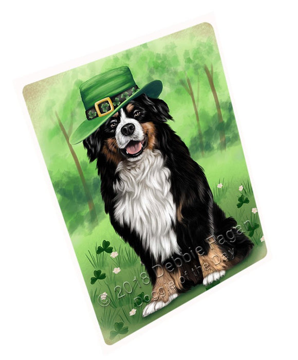 St. Patricks Day Irish Portrait Bernese Mountain Dog Large Refrigerator / Dishwasher Magnet RMAG54918