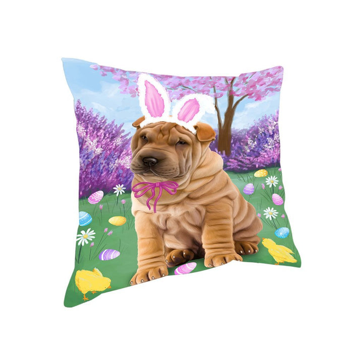 Shar Pei Dog Easter Holiday Pillow PIL53420