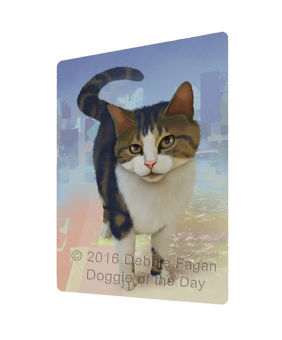 Tabby Cat Tempered Cutting Board