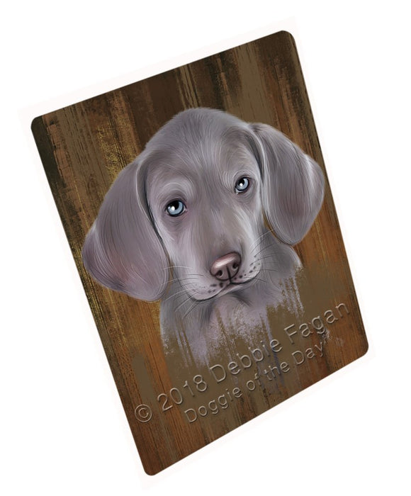 Rustic Weimaraner Dog Large Refrigerator / Dishwasher Magnet RMAG57306