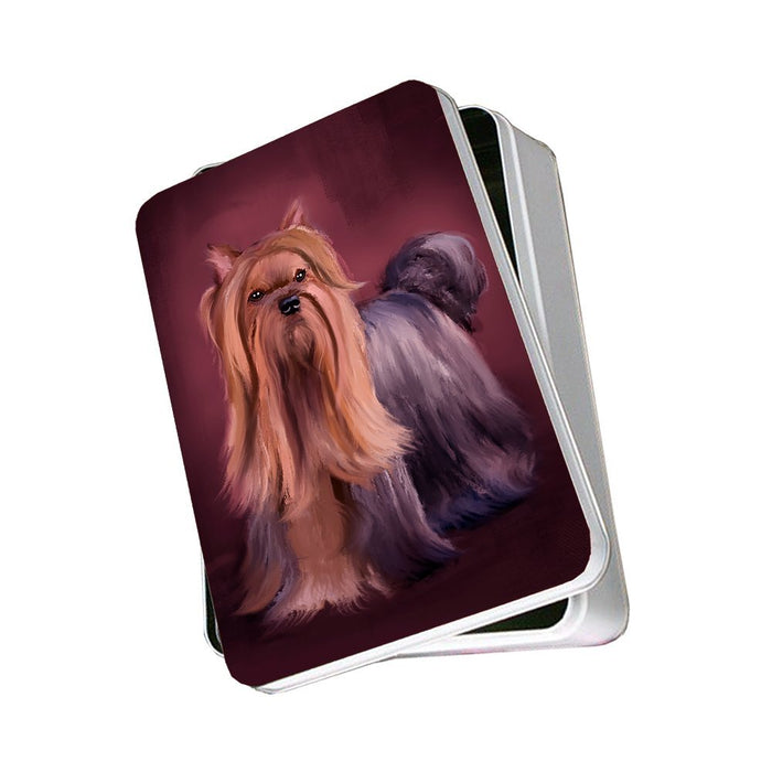 Yorkshire Terrier Dog Photo Storage Tin